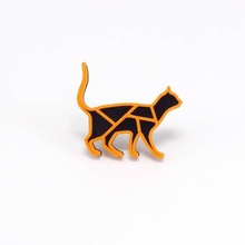 gatto spilla moda Accessori pin gioielleria catbrooch 3d print model - Mito3D
