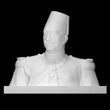 king fuad egypt scan man portrait 3d print model - Mito3D
