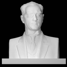 kemal Ataturk Varredura homem retrato 3d print model - Mito3D