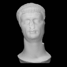 statua romano imperatore Claudio scansione uomo ritratto 3d print model - Mito3D