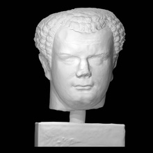 cabeza emperador titus escanear hombre retrato 3d print model - Mito3D