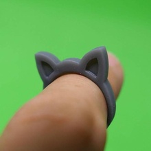gato anillo joyería joya 3d print model - Mito3D