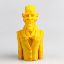 guy souriant jardin art buste portrait sculpture 3d print model - Mito3D