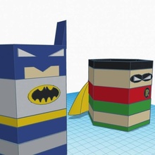 dynamic duo planters tinkercad 3d print model - Mito3D