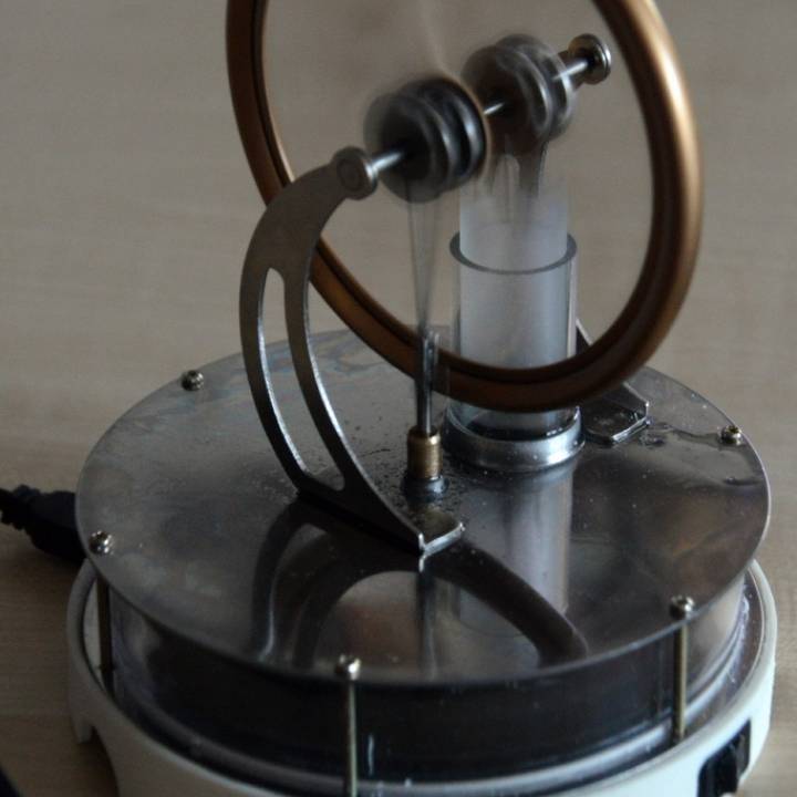 Stirling motor motorista suporte jardim 3D print model - Mito3D