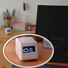 escritorio widget reloj clima pronóstico Temporizador jardín esp8266 3d print model - Mito3D