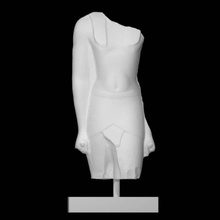 torso Rey escanear medio cuerpo 3d print model - Mito3D