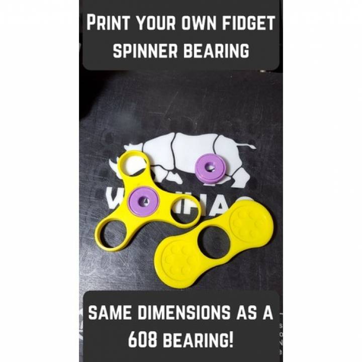 fidget spinner bearing toys & games 608 3D print model - Mito3D