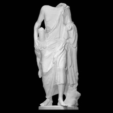 statue shepherd scan woman halfbody 3d print model - Mito3D