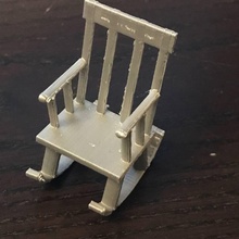 rocking chair arms rocks & garden furniture toys tinkercad rockingchair 3d print model - Mito3D