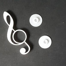 müthiş tiz spinner oyuncaklar oyunlar müzik tinkercad stres çarkı üçlü nota anahtarı 3d print model - Mito3D