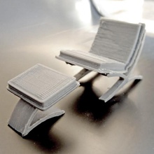 vita chair & ottoman thos moser education scale 3d print model - Mito3D