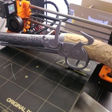 Pirat graviert Steinschloss Pistole Requisiten Cosplay Stütze gedruckt 3d print model - Mito3D