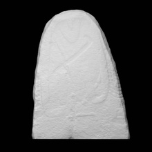 rosseironne statue-menhir male figure scan stone fullsize 3d print model - Mito3D