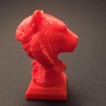 Tiger Kopf Skulptur Spielzeuge Spiele Katze Statue 3d print model - Mito3D