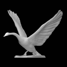 bronze cygne analyse animal taille réelle 3d print model - Mito3D