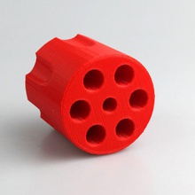 cilindro revólver lápiz pie jardín estacionaria 3d print model - Mito3D