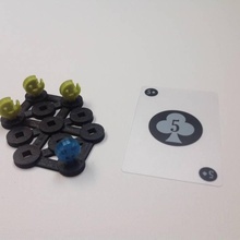 Zombie Apokalypse Hand gehaltenen Spiele Tafel Spiel klein Spielzeug horten 3d print model - Mito3D