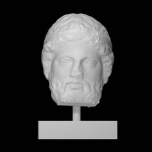 marble head herm scan man halfbody 3d print model - Mito3D