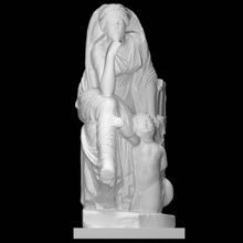 gruppo femmina divinità tritone scansione bambini donna fullbody 3d print model - Mito3D