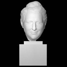 Gertrude Stein analyse tête portrait femme poète américain Washington DC écrivain smithsonien 3d print model - Mito3D