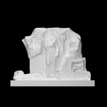 asian sarcophagus scan man woman halfbody 3d print model - Mito3D