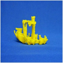 voronoi broken benchy - true jolly torture test build 3d printer torturetest 3d print model - Mito3D