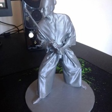 samouraï sculpture ventilateur art guerrier personnage 3d print model - Mito3D