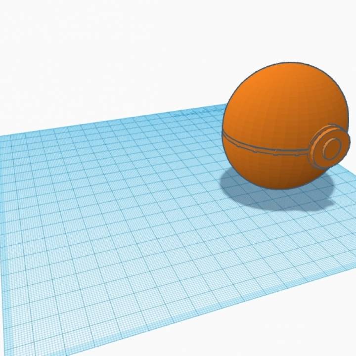 pokeball display play tinkercad 3D print model - Mito3D