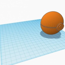 pokeball Schermo giocare tinkercad 3d print model - Mito3D