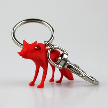 portachiavi in volpe moda accessori animale fox keychain 3d print model - Mito3D
