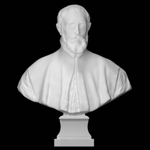 monseñor francesco barberini escanear busto hombre romano religioso Washington DC católico clero clérigo figura religiosa 3d print model - Mito3D
