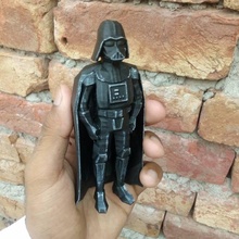 low-poly darth vader cape remix toys & games darthvader thickcape darthvadercape darthcape 3d print model - Mito3D
