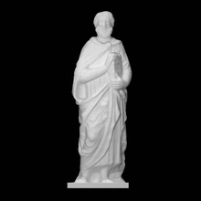 petit statue John évangéliste analyse homme taille réelle 3d print model - Mito3D