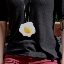 huevos desayuno collar joyería 3d print model - Mito3D