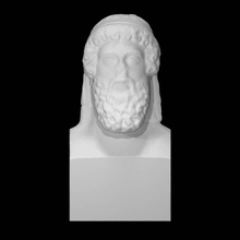 Hermes hermaico estela escanear hombre medio cuerpo 3d print model - Mito3D