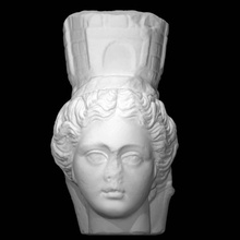 head goddess tyche scan 3d print model - Mito3D