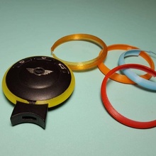 mini tanoeiro chave fob aparar anel moda acessórios minicooper chaveiro keytrim 3d print model - Mito3D