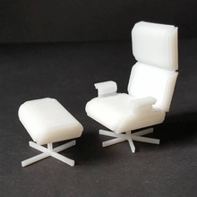 milieu siècle salon chaise ottoman jardin meubles tinkercad 3d print model - Mito3D
