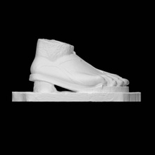 fragment female foot scan woman halfbody 3d print model - Mito3D