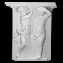 putti supporting architrave scan children fullbody 3d print model - Mito3D