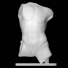 marble torso boy scan 3d print model - Mito3D