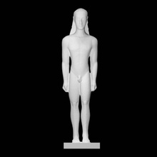 statue kouros youth scan man fullsize 3d print model - Mito3D