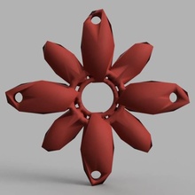 kristal spinner tinkercad 3d print model - Mito3D