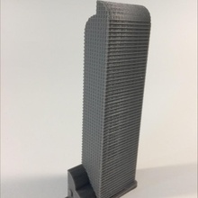 pozzi fargo centro Denver architettura America edificio aziendale moderno Uniti d'America banca punto riferimento grattacielo unito Colorado 3d print model - Mito3D