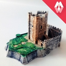 Château alcal del voiture jouets Jeux bâtiment médiéval miniatures tour miniature L'Europe Espagne construire château Castillos forteresse 3d print model - Mito3D