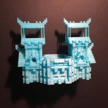 viking castle planter & garden tinkercad 3d print model - Mito3D
