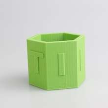 tillie pencil holder & garden educational 3d print model - Mito3D