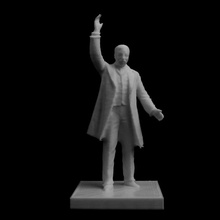 theodore roosevelt statua island usa scansione scultura bronzo theodoreroosevelt concorso mondo viaggi 3d print model - Mito3D