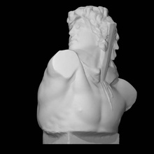 galas puñalada fragmento escanear hombre medio cuerpo 3d print model - Mito3D